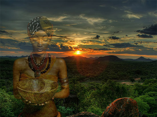 Goddess on African scene